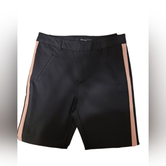 Vero Moda, Black Pants With Mauve Stripe Down The side of each leg. - Picture 2 of 6